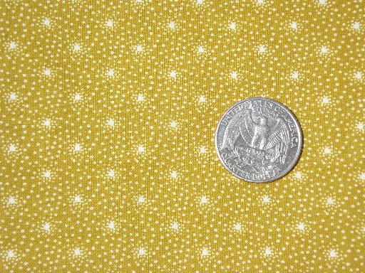18 yds print cotton quilt fabric, quilting fabric lot shades of yellow gold 