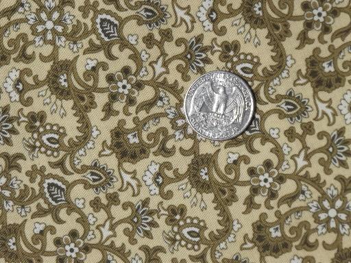 18 yds print cotton quilt fabric, quilting fabric lot shades of yellow gold 