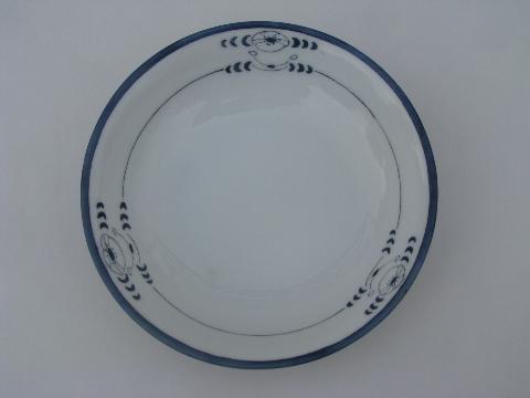 10 hand-painted blue & white bowls,vintage Hutschenreuther - Bavaria china