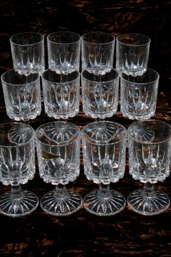 12 water glasses Zeus Royal Crystal Rock Italian lead crystal goblets RCR label