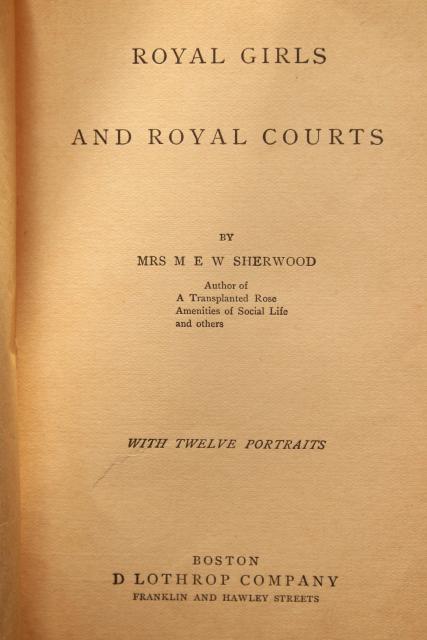 1800s antique lives of royal women, queens & princesses, suffragette vintage women's studies