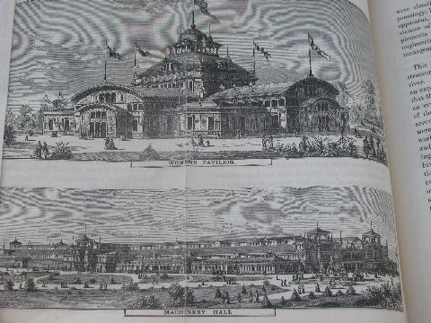 1876 US Centennial Exposition / World's Fair w/industrial, farm machinery engravings etc