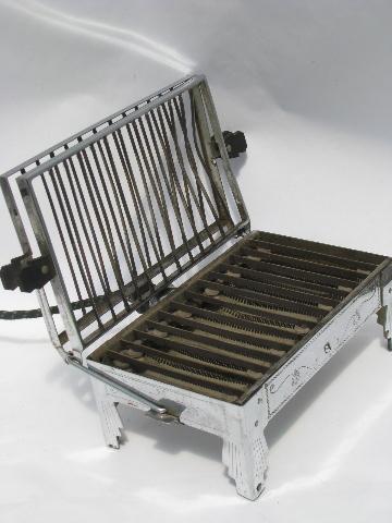 1920s vintage chrome Sunbeam early electric table cooker, stove grill toaster