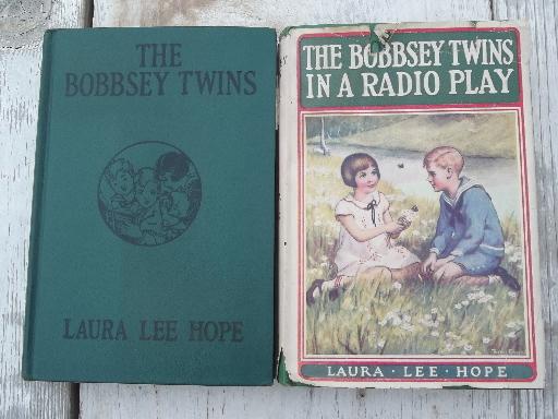 1930s Bobbsey Twins books, In a Radio Play w/ illustrated dust jacket