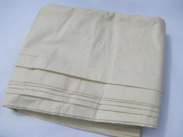 1930s vintage unbleached pure cotton quilting weight muslin fabric, 36'' wide