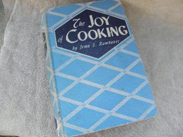 1940s vintage edition The Joy of Cooking cook book, dated 1943