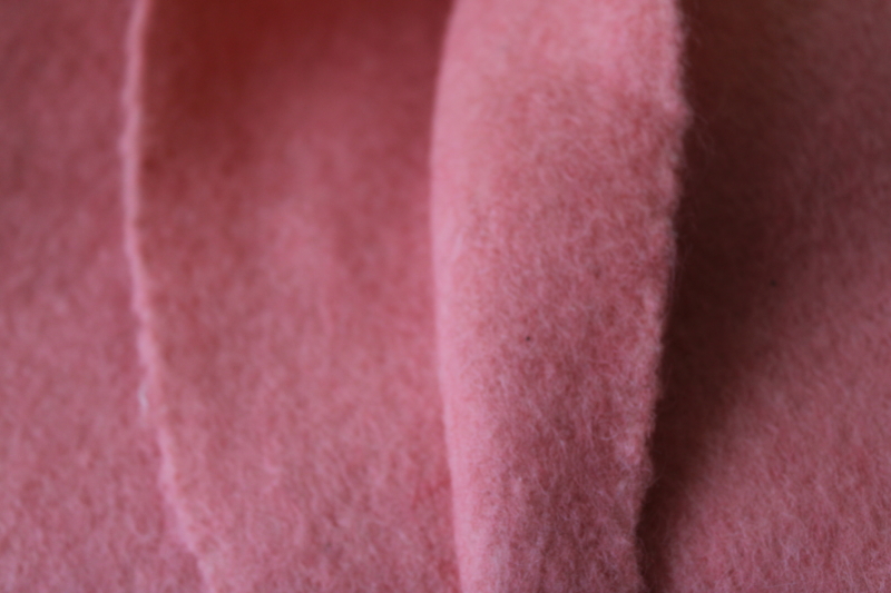 1950s vintage Esmond wool blanket never used, flamingo pink bed blanket soft  thick