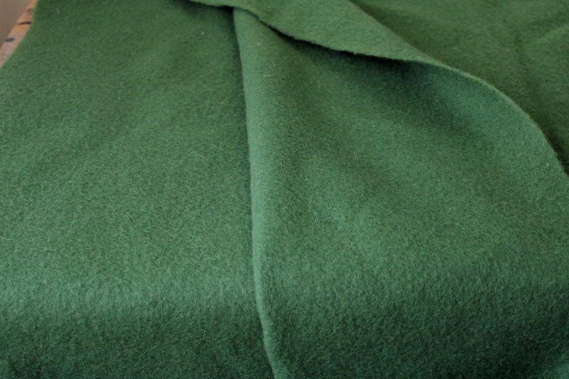 1950s vintage North Star blanket, thick warm soft wool bed blanket in green