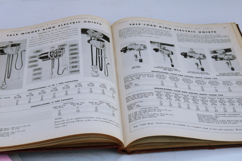 1950s vintage Ryerson illustrated catalog machinery tools for metal fabrication industrial manufacturing