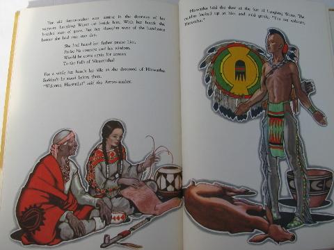 1950's vintage Story of Hiawatha book, Armstrong Perry