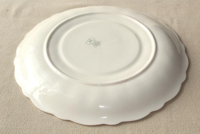 1950s vintage china egg plate, divided tray for serving deviled eggs