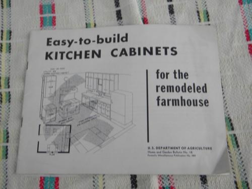 1952 USAD bulletin build kitchen cabinets for the remodeled farmhouse