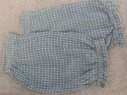 30s vintage arm aprons, cotton housedress sleeves for kitchen and cleaning