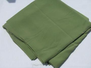 40s - 50s vintage rayon crepe fabric, nile or tea green color