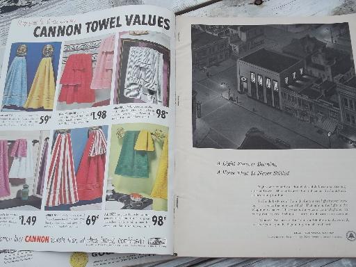 50s vintage Better Homes and Gardens magazines, retro ads and illustrations