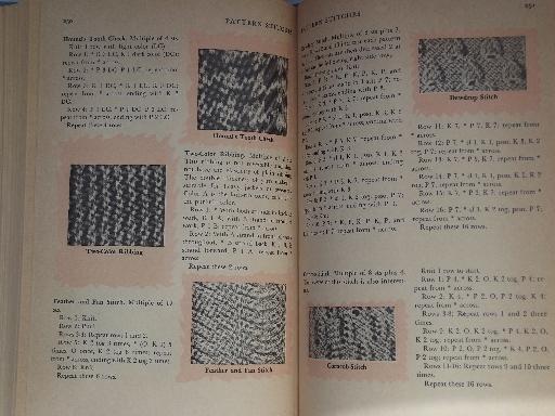 50s vintage Wise Knitting and Crochet needlework book, stitches and patterns