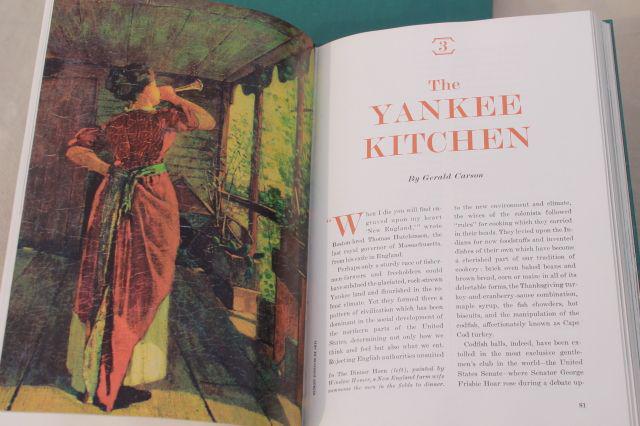 60s vintage American Heritage Cook Book, food history traditional recipes