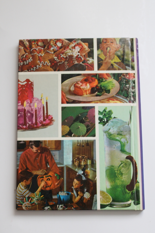 60s vintage Better Homes  Gardens party Book, fun retro holiday themes cookbook BH&G