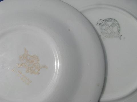 8 vintage china cake / pie plates, each a different floral pattern
