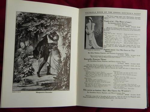 Antique 1919 Victrola Book of Opera / radio catalog w/photos & prices 