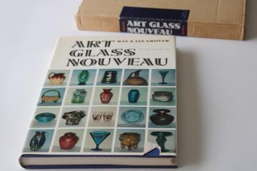 Art Glass Nouveau Ray  Lee Grover rare collectors book published in Japan 1960s vintage, original slipcase
