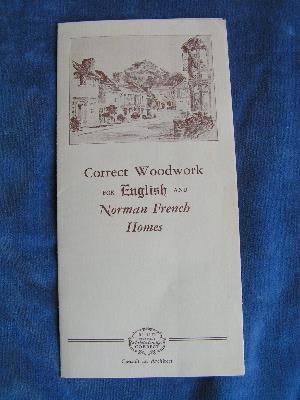 Arts & Crafts cottage woodwork catalog