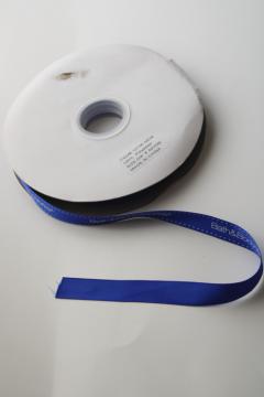Bath and Body Works gift ribbon, large roll of blue satin ribbon