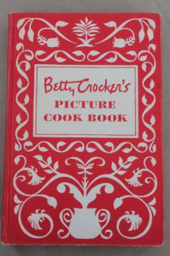 Betty Crocker's Picture Cook Book, 1st edition vintage 1950 Betty Crocker cookbook