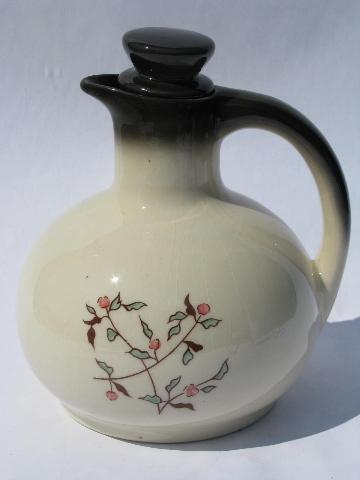 Brock - California pottery, hand-painted Wildflower coffee carafe
