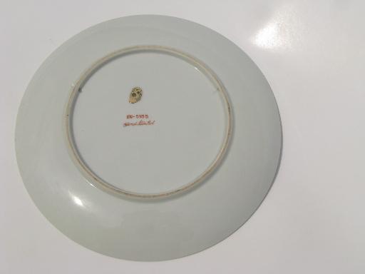Califoria Marineland souvenir, 50s vintage hand painted Japan china plate