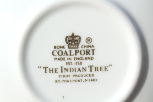 Coalport Indian Tree newer vintage demitasse coffee or chocolate cups