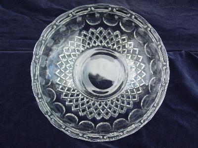 Coinspot pattern glass, large bowl