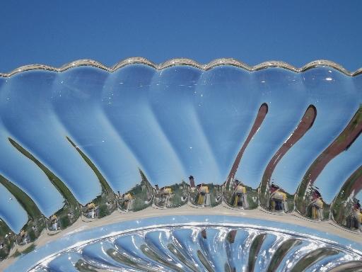 Colony Fostoria, three part dish, oval bowl, sherbets or champagnes