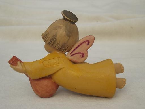 Depose Italy little boy angel ornament lot, Christmas nativity ornaments