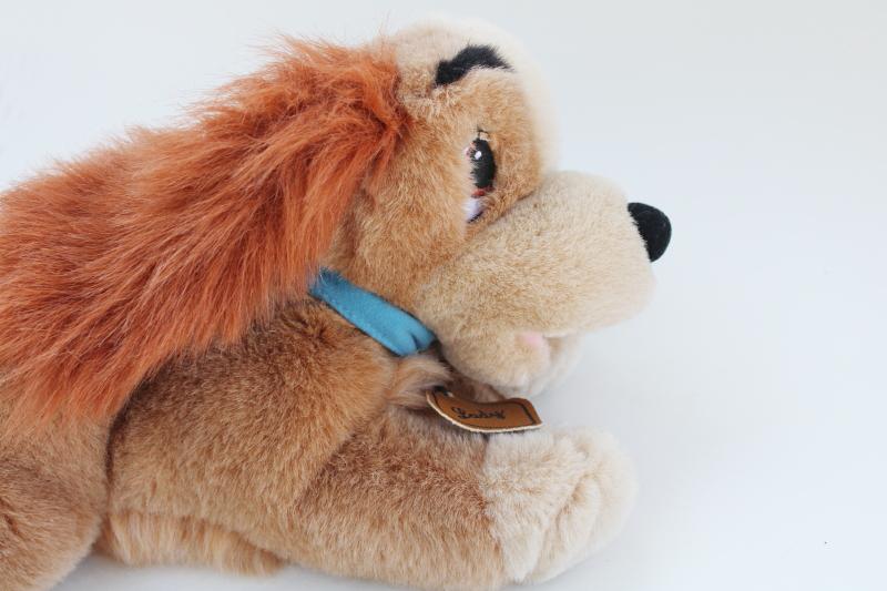 Disney Store plush toy cocker spaniel dog from Lady and the Tramp