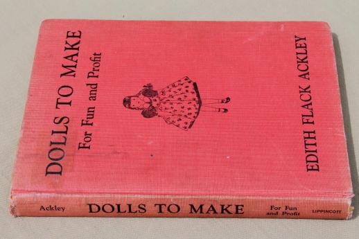 Dolls to Make for Fun & Profit, vintage sewing patterns for stuffed toys rag doll