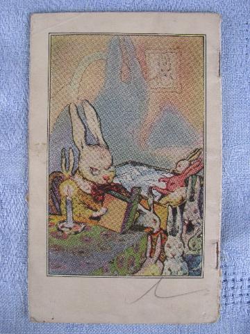 Esmond wool blankets old promotional piece, child's bunny story book