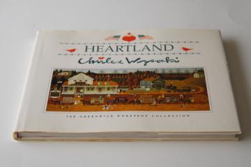 Heartland Charles Wysocki art book, signed collectors edition Greenwich Workshop 1990s vintage