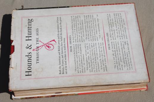 Hounds & Hunting Through the Ages, 1928 hunt & hound dog book vintage edition