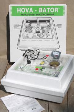 Hova-Bator egg incubator model #1582, small incubator for home farm homestead use