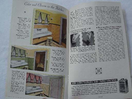 How to Paint (houses), 1938 book from Sears Roebuck, bungalow kit home