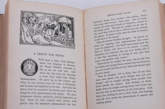 Indian Fairy Tales stories of India / Joseph Jacobs, early 20th century vintage book