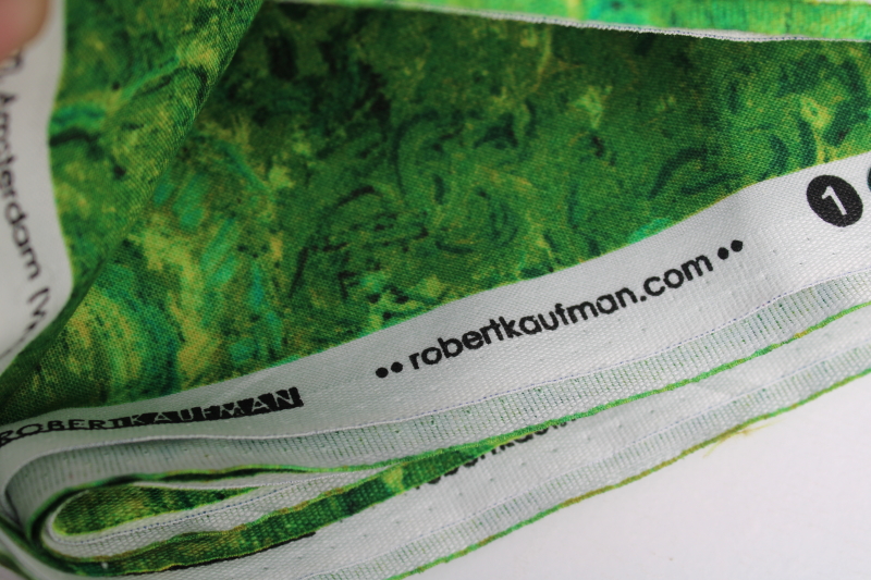 Kaufman fabrics print cotton Van Gogh museum Reminiscence of Brabant impressionist swirls green