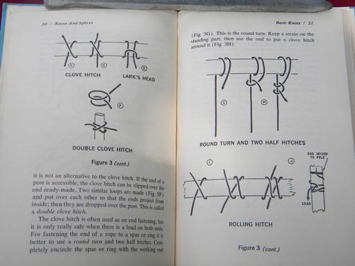 Knots and Splices vintage illustrated book on tying ropes