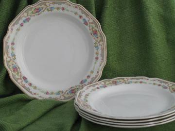 Mt. Clemens pottery Mount Clemens Mildred, 10 inch china dinner plates