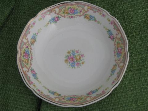 Mt. Clemens pottery Mount Clemens Mildred, lot 4 china fruit bowls
