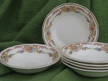 Mt. Clemens pottery Mount Clemens Mildred, lot 4 china fruit bowls