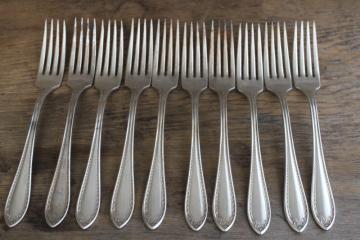 Sheraton Oneida Community plate silver plated dinner forks early 1900s vintage