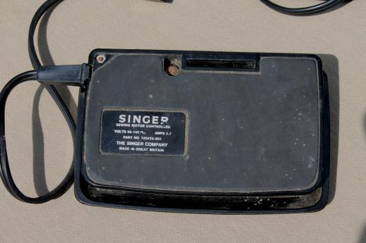 Singer Stylist 534 foot control pedal, vintage sewing machine replacement part