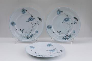 Spring Breeze floral w/ bird Capitol Ireland dinner plates, vintage china dinnerware, Noritake